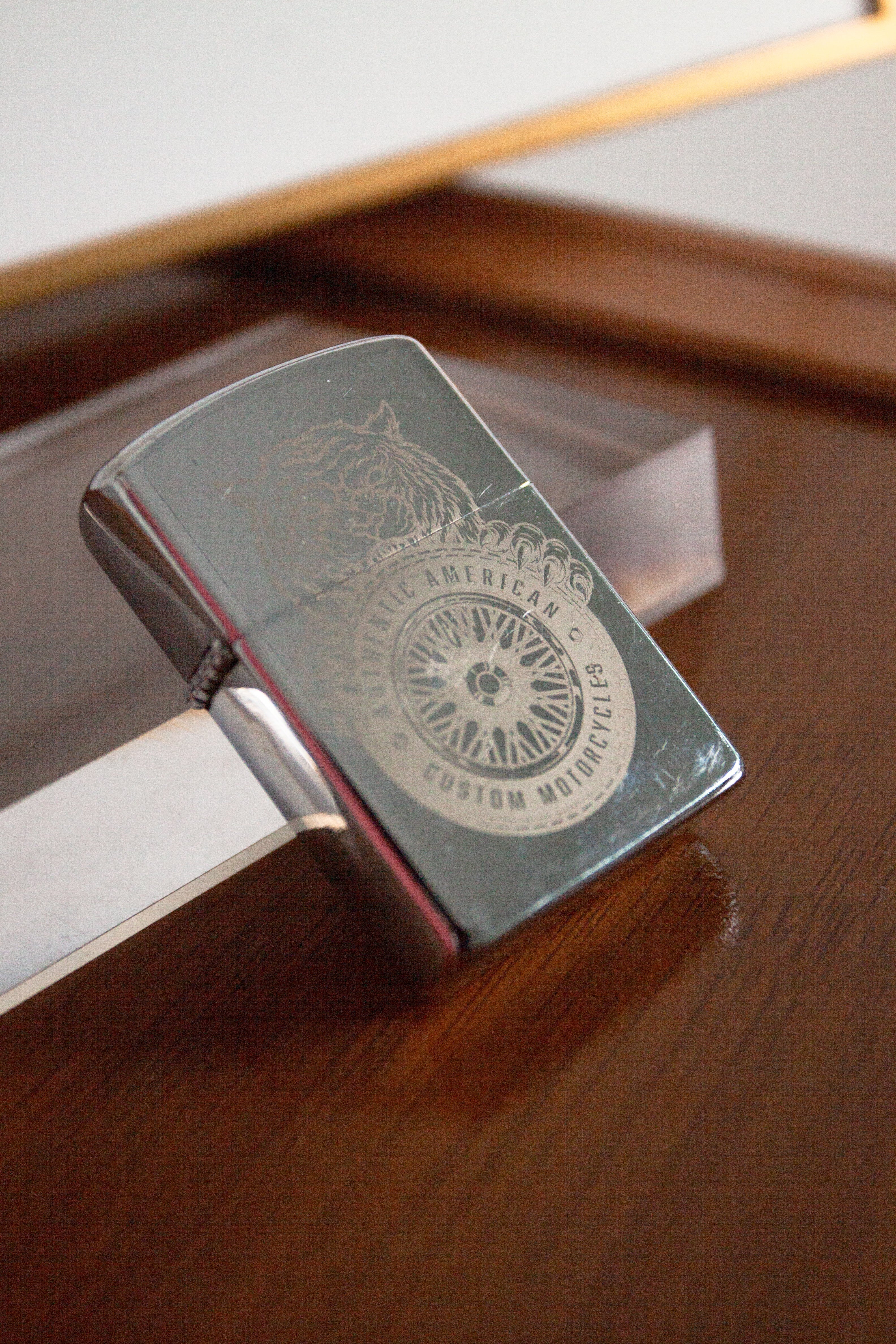 An example of engraved camping gear