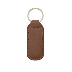 Laser-Ready Leather Keychains (10pcs)